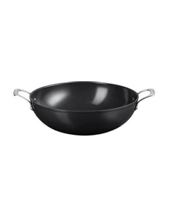 ENSC Wok Pan With Handle 32cm in Black