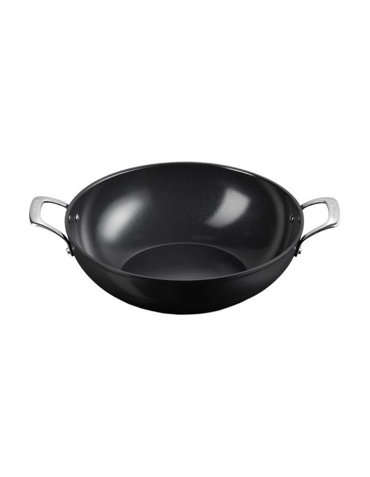 ENSC Wok Pan With Handle 32cm in Black image 2