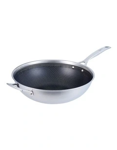 Wok 32cm in Silver