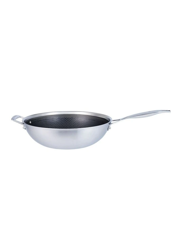 Wok 32cm in Silver image 3