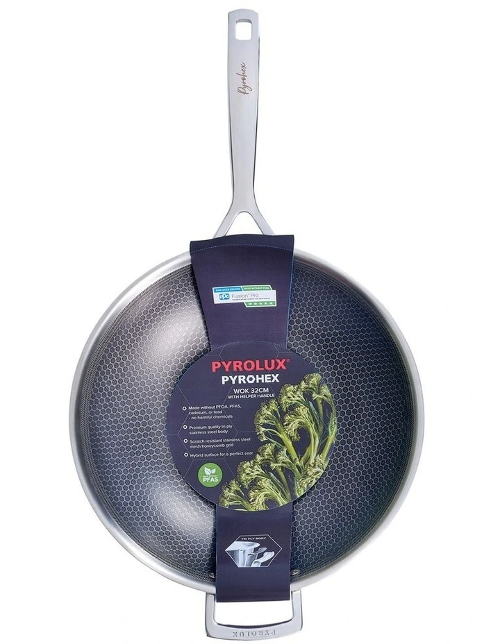 Wok 32cm in Silver image 5