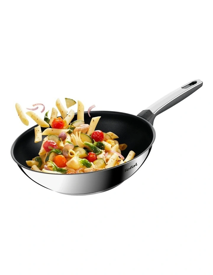 Emotion Induction Non-Stick Wok 28cm in Silver image 4