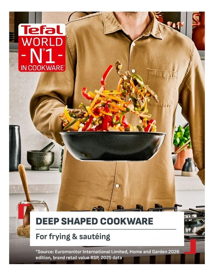 Excellence  Ceramic Induction Non-Stick Wok 28cm image 2