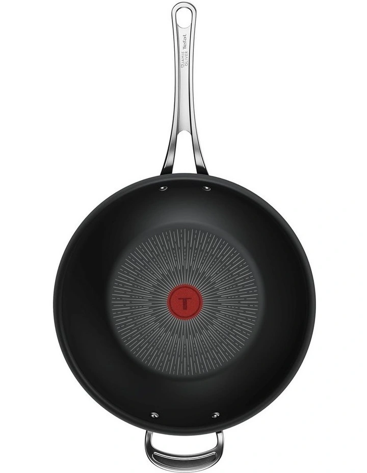 Cooks Classic Induction Hard Anodised Wok 30cm image 3