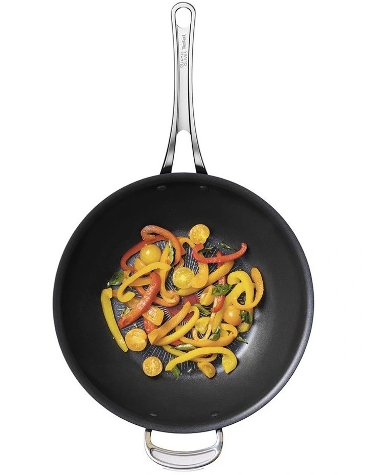 Cooks Classic Induction Hard Anodised Wok 30cm image 5