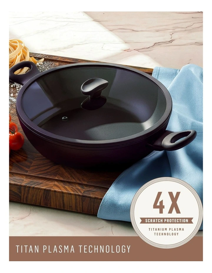 Per Domani Ceramic 30cm Covered Wok image 2