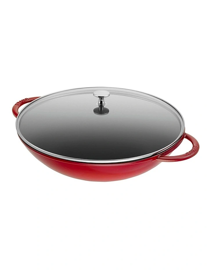 Wok 37cm/5.7L in Cherry Red image 4