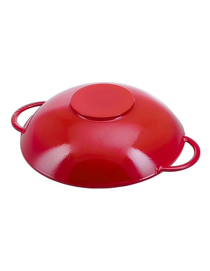 Wok 37cm/5.7L in Cherry Red image 5