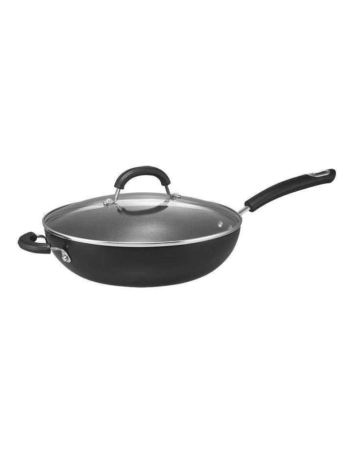 Total Nonstick Induction Covered Stirfry 30cm image 1