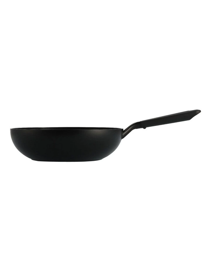 SmartShape 28cm/3.69L Open Wok PFAS-free ceramic non-stick in Black image 3