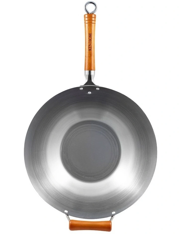 Carbon Steel Wok 36cm Stainless Steel image 2