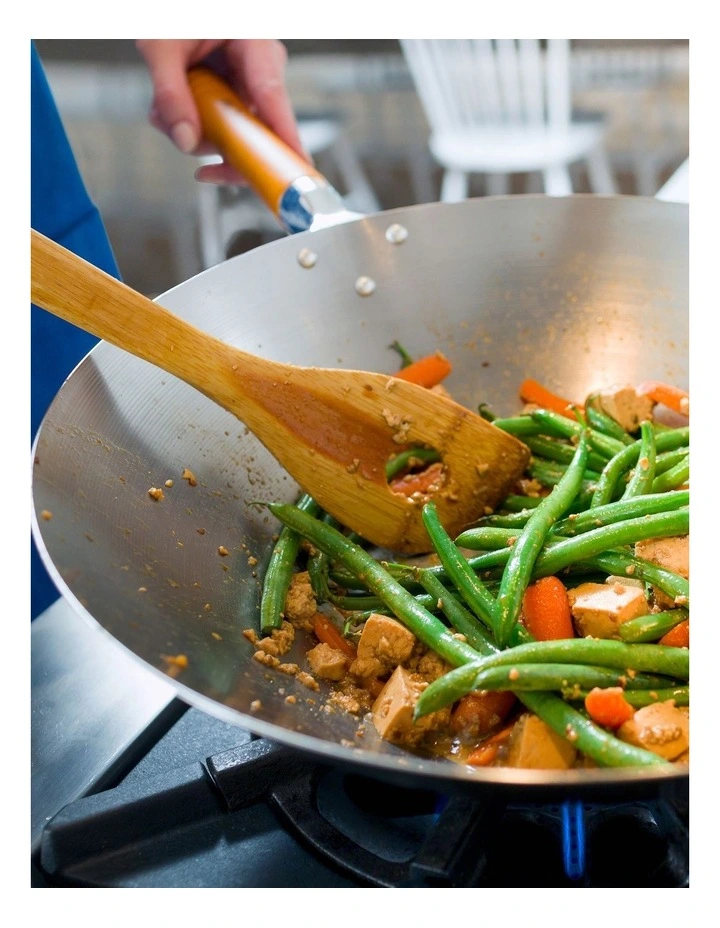 Carbon Steel Wok 36cm Stainless Steel image 5