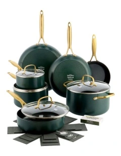 Jewel Cookware Set 7 Pieces in Morrocan Green