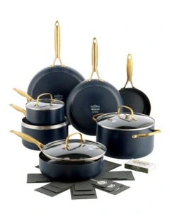 Jewel 7 Piece Cookware Set in Oxford Blue