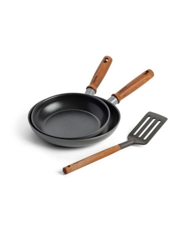 Mayflower Pro 3 Piece Cookware Set PFAS-free in Charcoal Grey