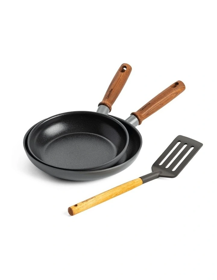 Mayflower Pro 3 Piece Cookware Set PFAS-free ceramic non-stick in Charcoal Grey image 1