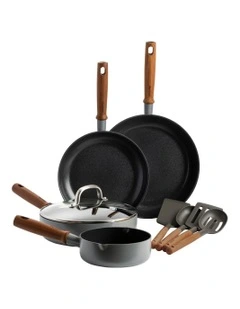 Mayflower Pro 9 Piece Cookware Set in Charcoal Grey