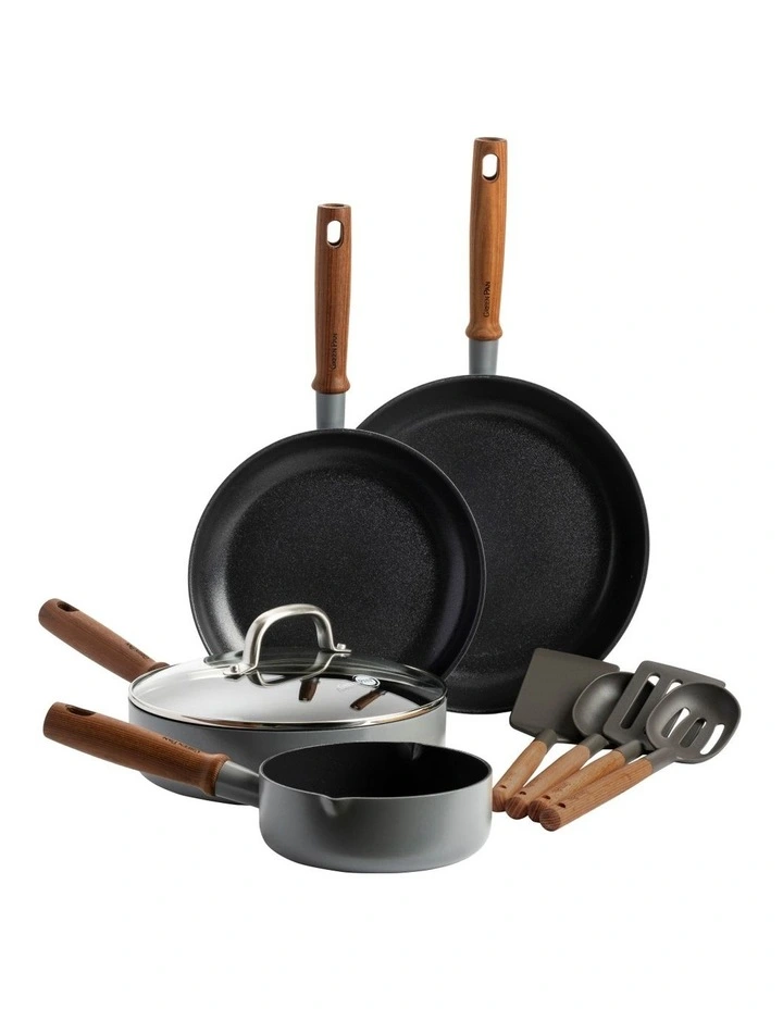 Mayflower Pro 9 Piece Cookware Set in Charcoal Grey image 1