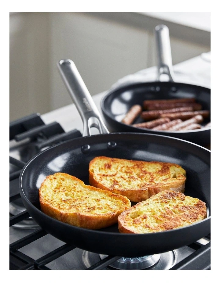 Omega 3PC Cookware Set in Black PFAS-free ceramic non-stick image 4