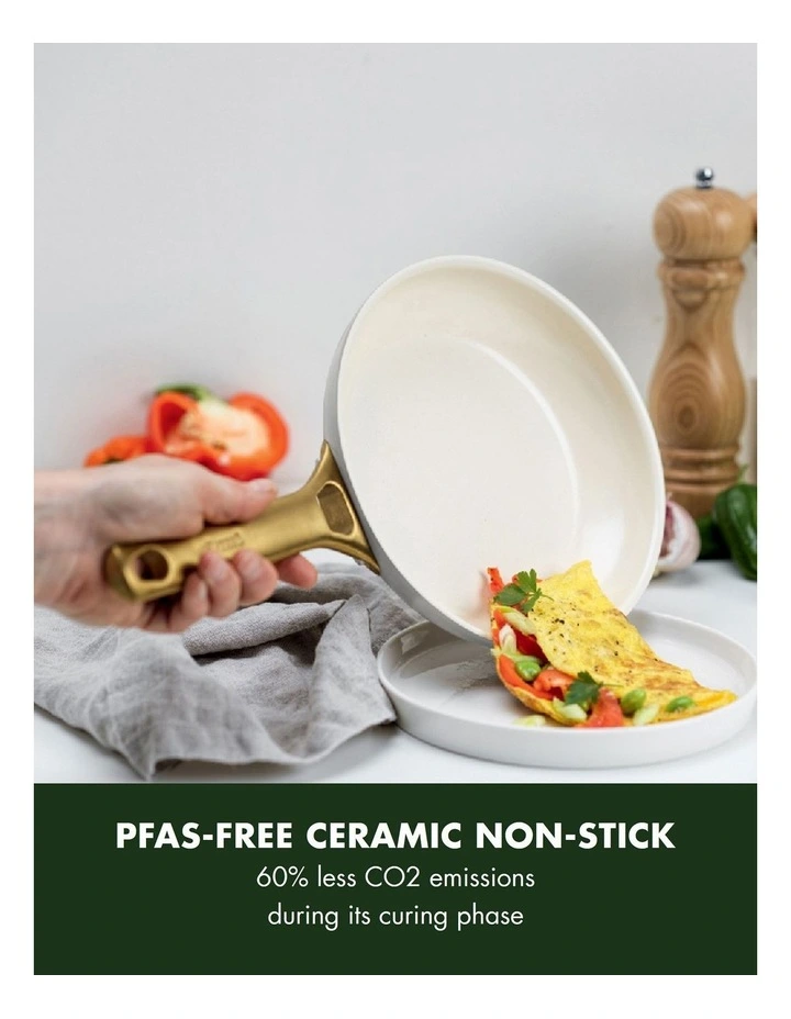 Padova 6pc Cookware Set in Dove Grey - PFAS-free ceramic non-stick image 3