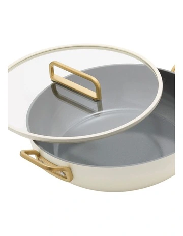 Stanley Tucci Covered Essential/Stanley Pan 33cm Carrara White