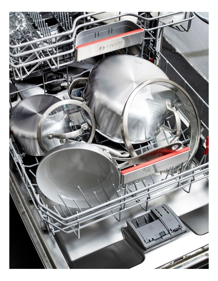 Venice Pro Tri-Ply Stainless Steel Healthy Ceramic Nonstick 3QT Chef Saute Pan image 5