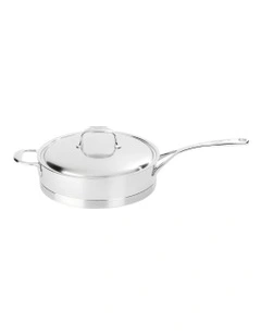 Atlantis Low Saute Pan with Lid 28cm/4.8L in Silver