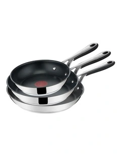 Kitchen Essentials Induction NS Stainless Steel Triple Frypans 20/24/28cm
