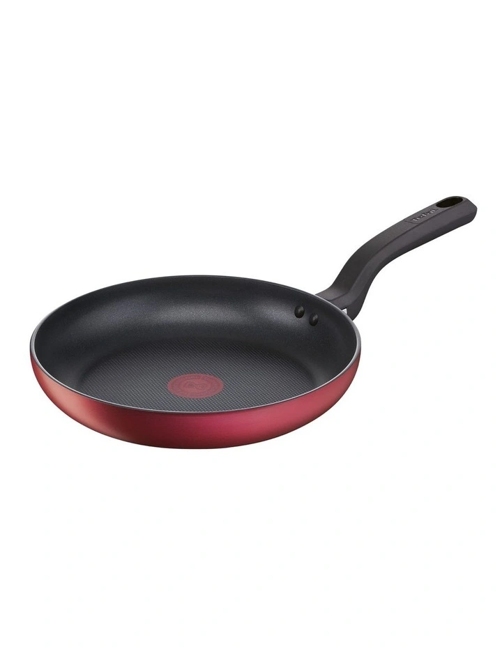 Delight Induction Non-Stick Twin Pack 28cm Frypan / 28cm Wok in Red image 2