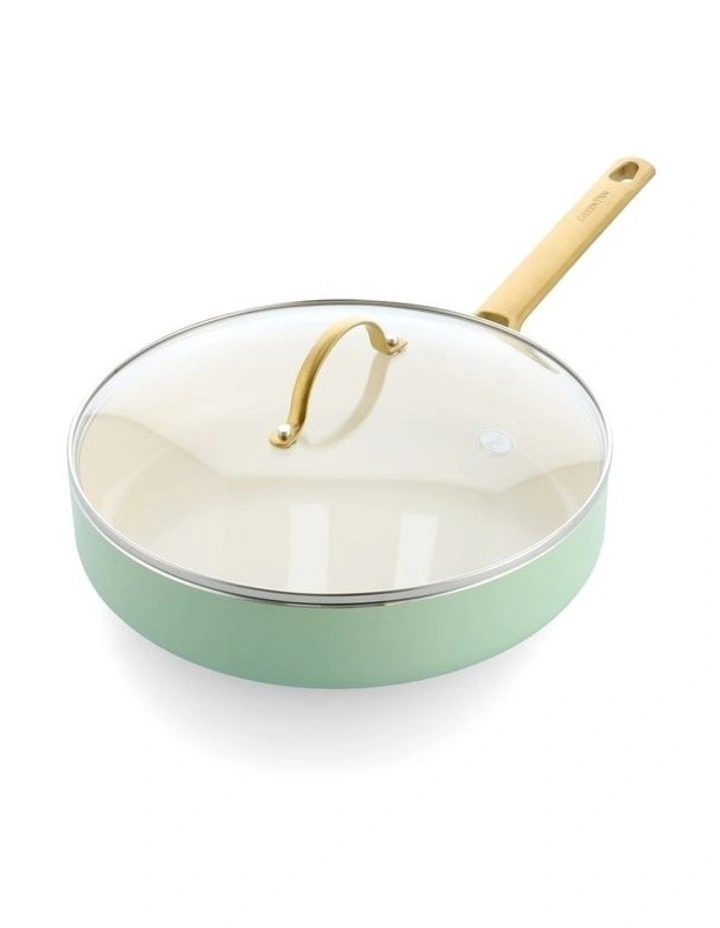 Padova 5 Pieces Cookware Set with Bonus Protective Sheets in Mint Green image 2