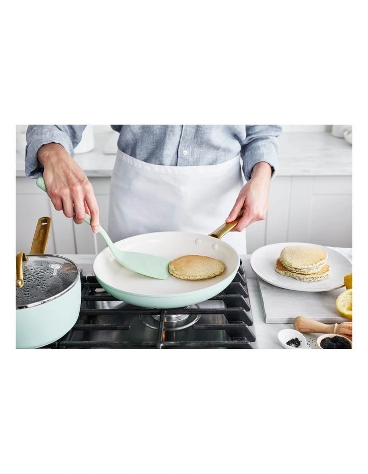 Padova 5 Pieces Cookware Set with Bonus Protective Sheets in Mint Green image 3