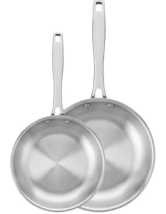 Grano Frying Pan 2 Piece Set 20cm/26cm in Stainless Steel