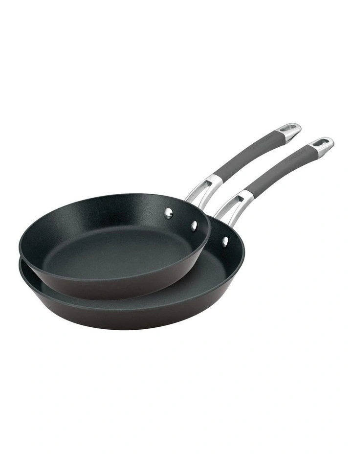 Endurance+ Nonstick Induction Skillet Fry Pan Twin Pack 20/26cm in Black image 1