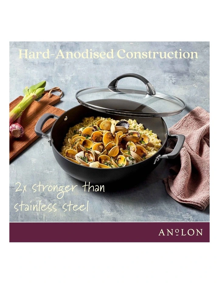 Endurance+ Nonstick Induction Covered Risotto Pan 30cm/5.2L in Black image 4