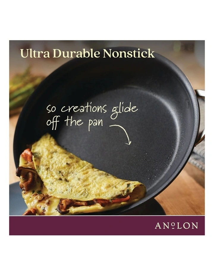 Nonstick Induction Skillet Fry Pan Triple Pack 20/24/28cm in Black image 5
