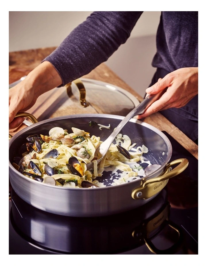 Premiere Gold Saute Pan 30cm - PFAS-free ceramic non-stick image 3