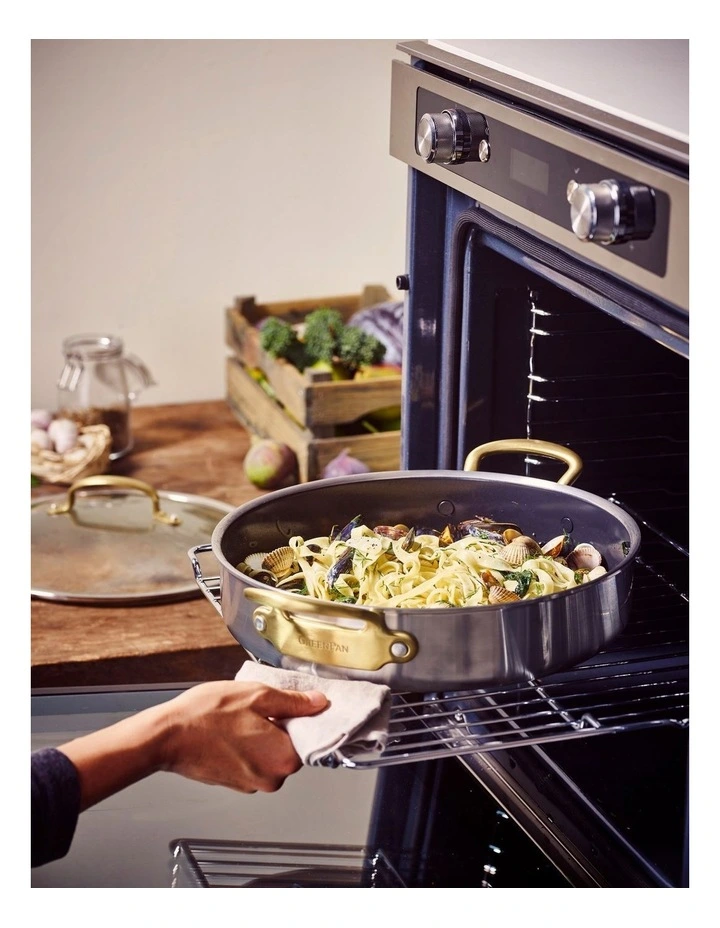 Premiere Gold Saute Pan 30cm - PFAS-free ceramic non-stick image 4