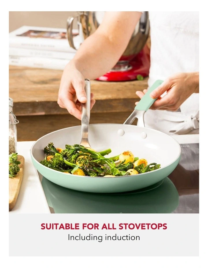 KitchenAid Aluminium Frypan 24cm Pistacho image 3