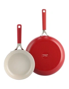 KitchenAid Aluminium 2pc frypan set (20/28cm) Empire Red