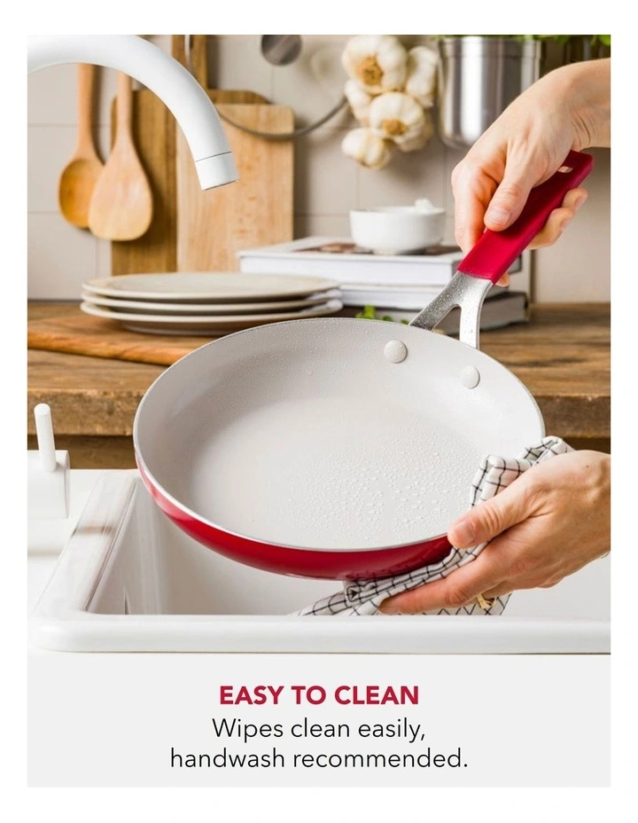 KitchenAid Aluminium 2pc frypan set (20/28cm) Empire Red image 5