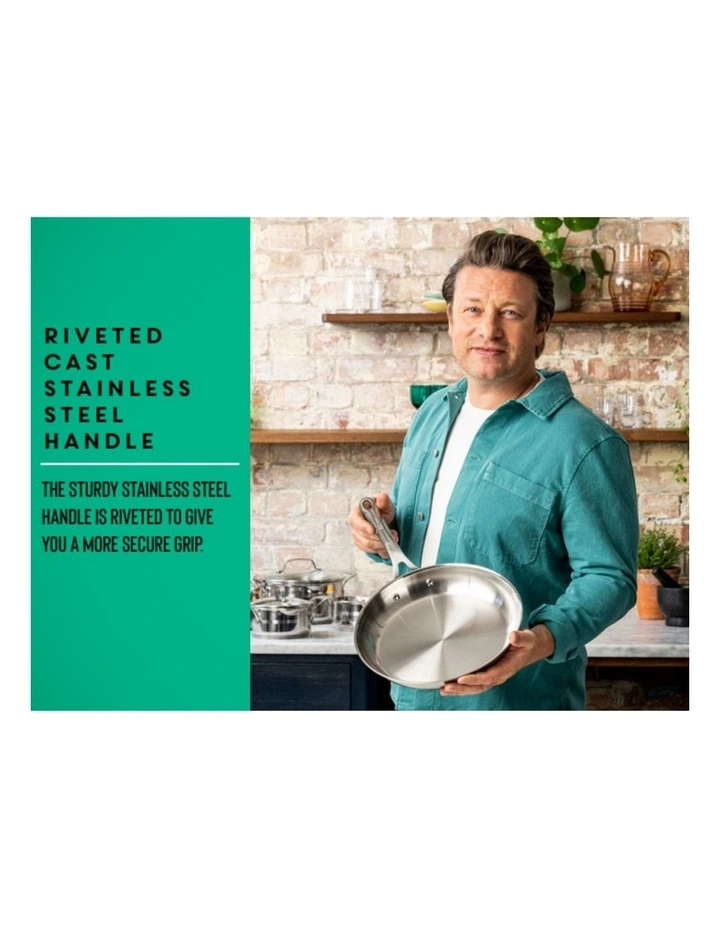 Cook Smart Induction Uncoated Frypan 24cm in Stainless Steel image 5