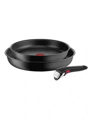 Ingenio Ultimate Induction Non-stick Frypan Set 3 Piece 22/26cm in Black