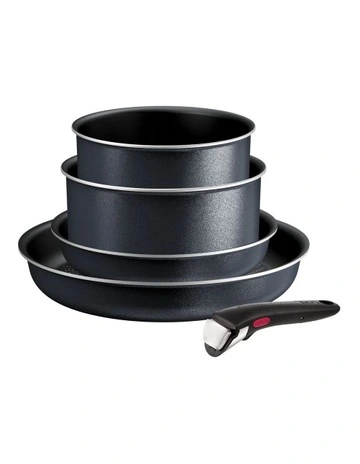 Ingenio So'Light Induction Non-Stick Cookware Set 5 Piece in Grey Twinkle