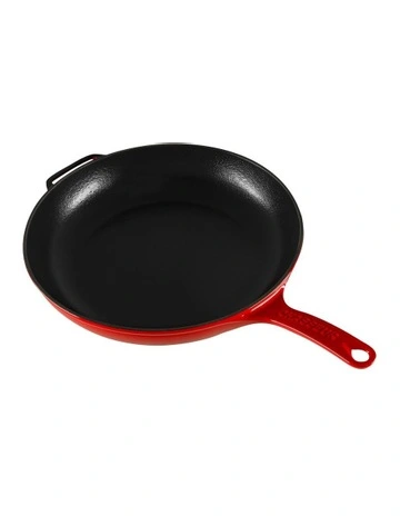 Fry Pan with Cast Handle 28cm in Inferno Red