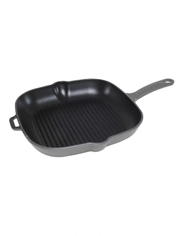 Square Grill 25cm in Caviar