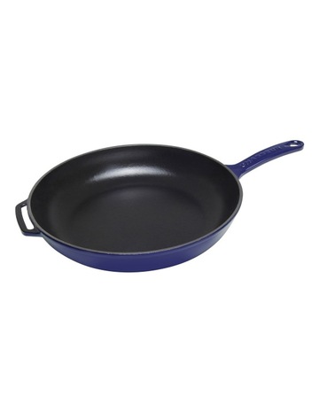 Fry Pan with Cast Handle 28cm in French Blue