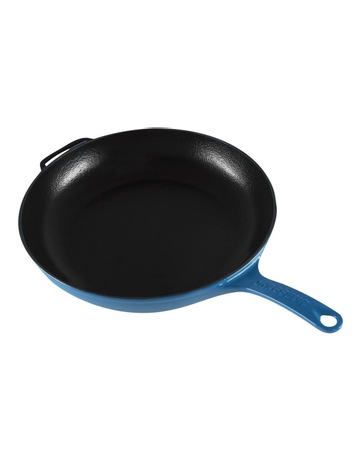 Fry Pan with Cast Handle 28cm in Sky Blue