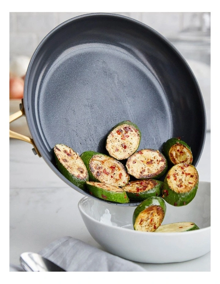 Jewel Frypan Set 20/24/28cm 3 Pieces in Morrocan Green/Taupe/Oxford Blue image 3