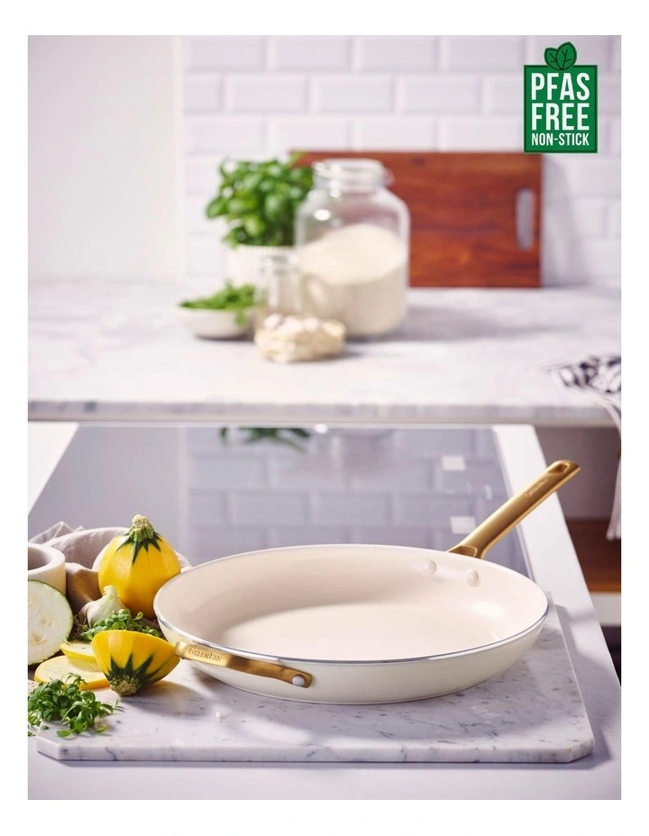 Padova Frypan 32cm with HH PFAS-free ceramic non-stick in Cream image 2