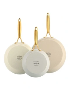 Jewel Frypan Set 20/24/28cm 3 Pieces in Dove Grey/Cream White/Taupe